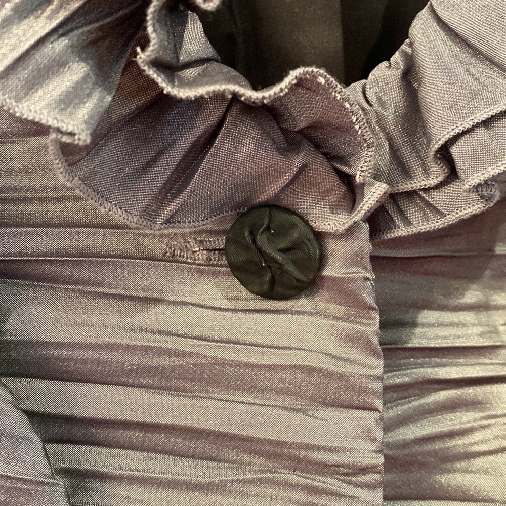 Grey ruffled jacket - Picture 4 of 5
